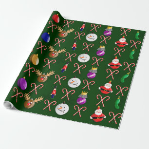 Christmas Ornament Wrapping Paper