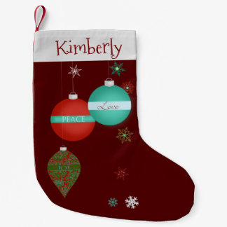 Christmas Ornaments and Snowflakes Stocking