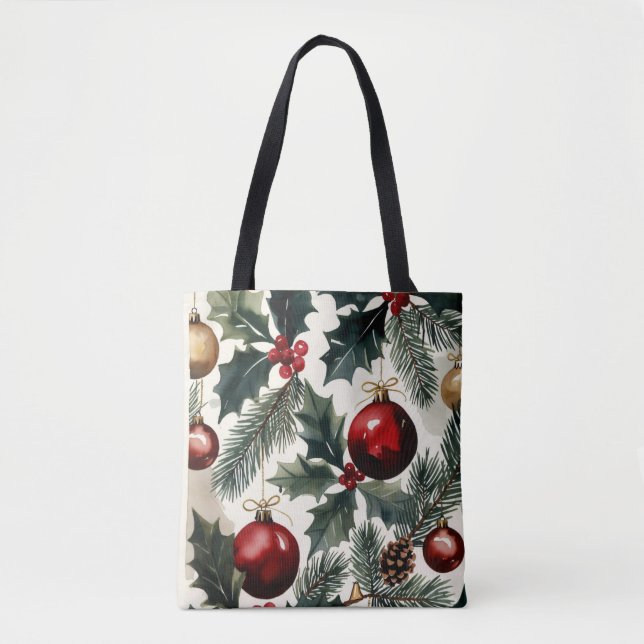 Christmas Ornaments, Author Natasha Us   Tote Bag (Front)