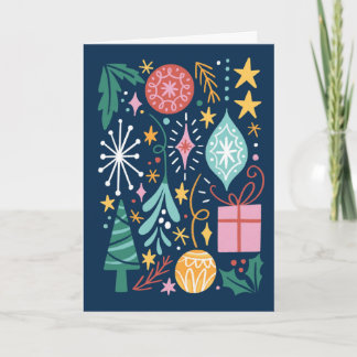 Christmas ornaments card