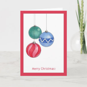 Christmas Ornaments Card