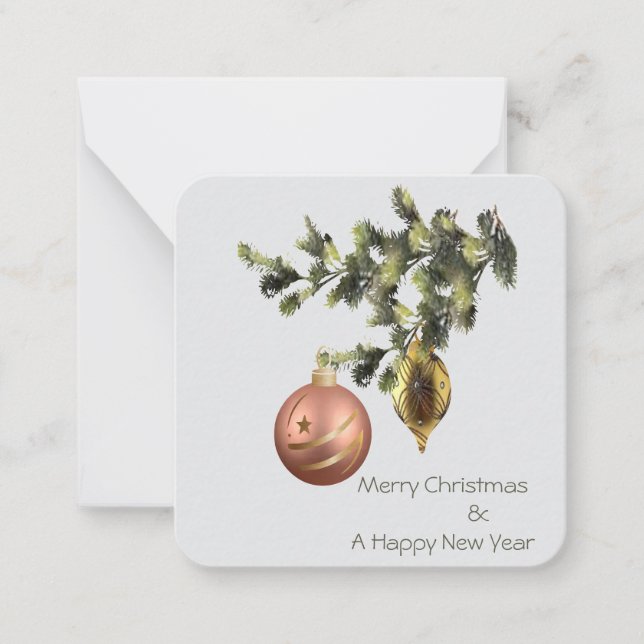 Christmas ornaments  card (Front)