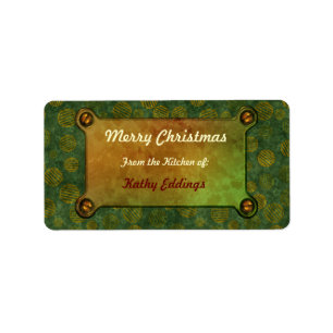 Christmas Ornaments Chic Kitchen Labels