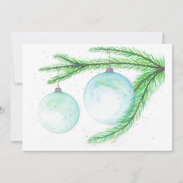 Christmas Ornaments Christmas Cards (Front)