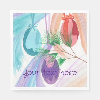 Christmas Ornaments, Custom Paper Napkins