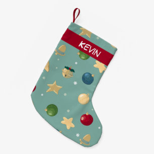 Christmas ornaments. Customisable with name. Small Christmas Stocking