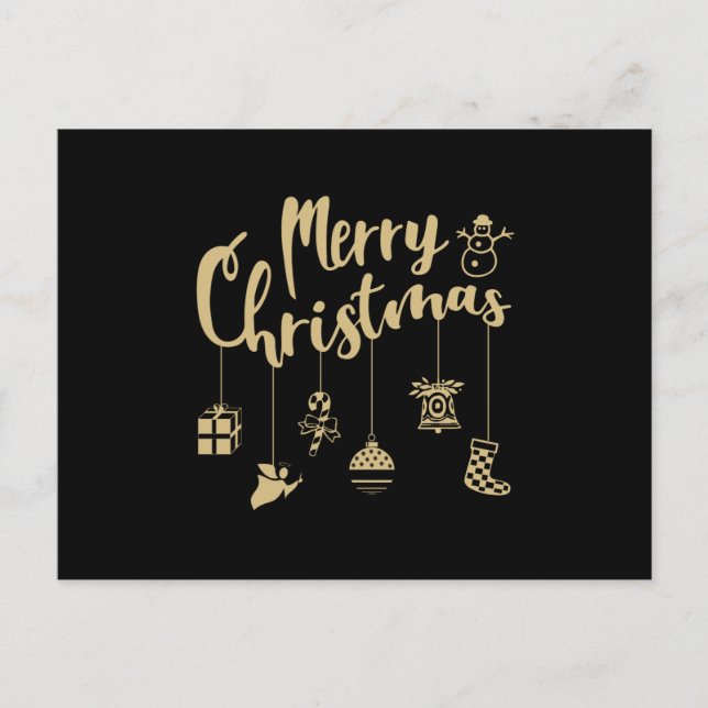 Christmas Ornaments Decoration Merry Christmas Postcard (Front)