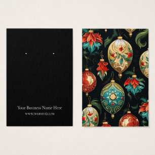 Christmas Ornaments Earring Display Card