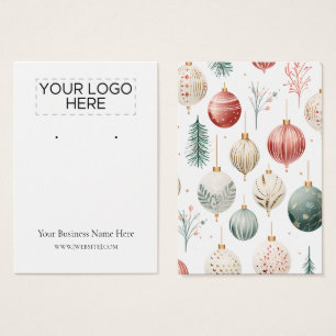 Christmas Ornaments Earring Display Card