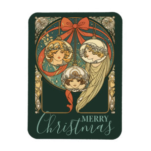 Christmas Ornaments Faith Hope And Charity Vector Magnet