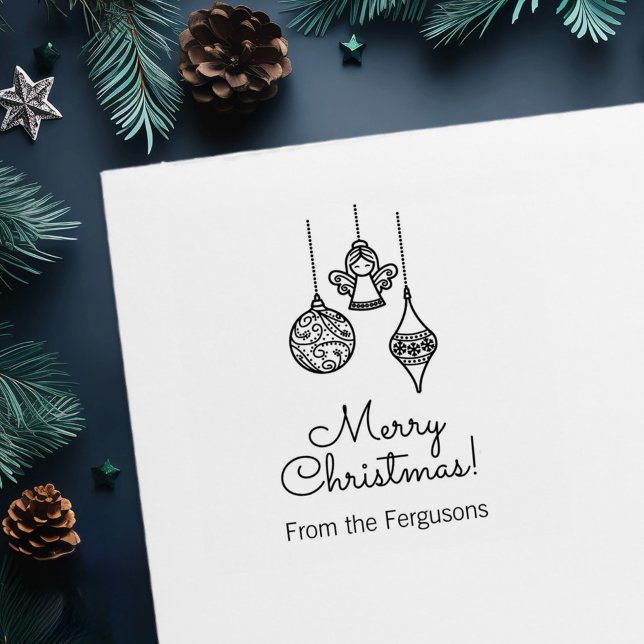 Christmas Ornaments Family Greeting Self-inking Stamp (Creator Uploaded)