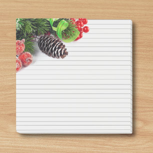 christmas ornaments frame post-it notes
