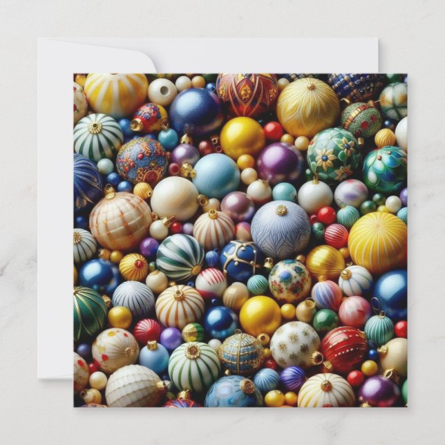 Christmas Ornaments Greeting Card (Front)