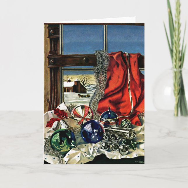 Christmas Ornaments Holiday Card (Front)