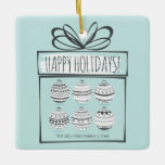 Christmas Ornaments Holiday Ceramic Ornament<br><div class="desc">Personalise the custom text above. You can find additional coordinating items in our "Christmas Ornaments Collection".</div>
