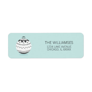 Christmas Ornaments Holiday Return Address Label