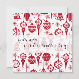 Christmas Ornaments Invitation