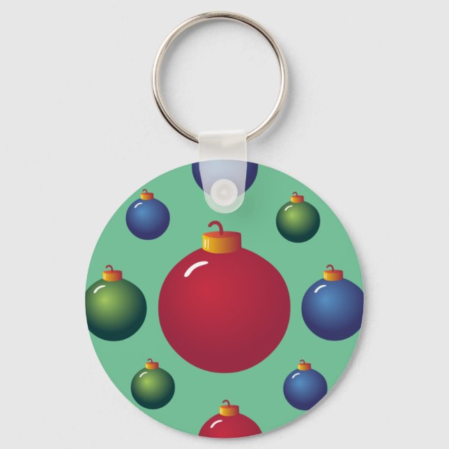 Christmas Ornaments Key Ring (Front)