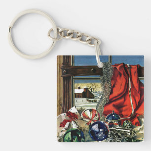 Christmas Ornaments Key Ring
