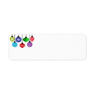 Christmas Ornaments Label