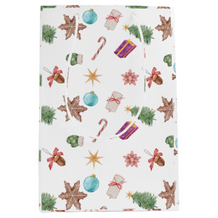 Christmas ornaments medium gift bag