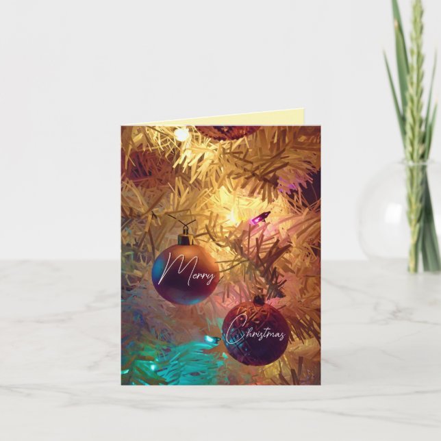 Christmas Ornaments - Merry Christmas Card (Front)