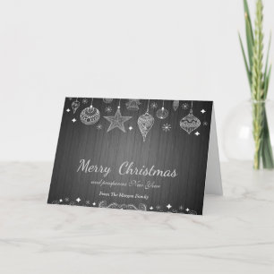 Christmas Ornaments,Merry Christmas -Personalised Holiday Card