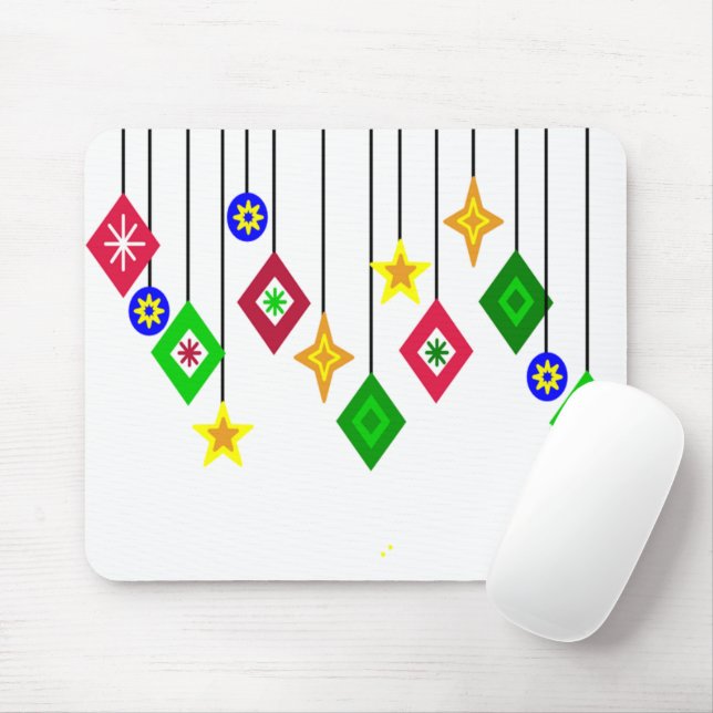 Christmas Ornaments  Mouse Mat (With Mouse)