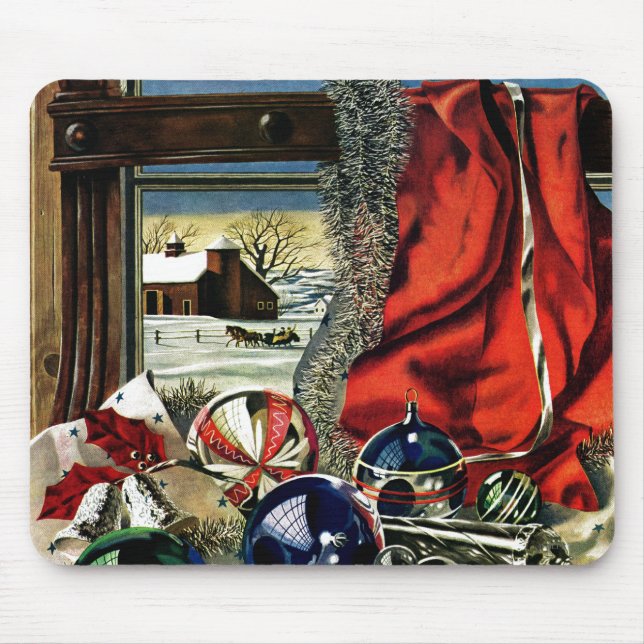 Christmas Ornaments Mouse Mat (Front)