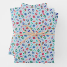 Christmas Ornaments Multicolor Retro Inspired