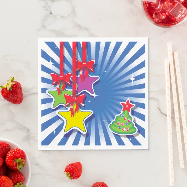 Christmas Ornaments Paper Napkins (Creator Uploaded)