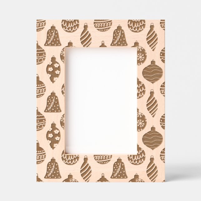 Christmas Ornaments Pattern Etched Frames (Front)