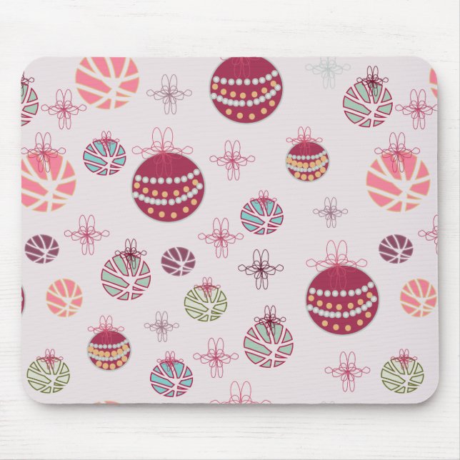 Christmas Ornaments Pattern Mouse Mat (Front)