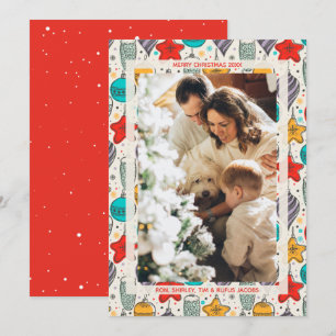 Christmas Ornaments Photo Holiday Card