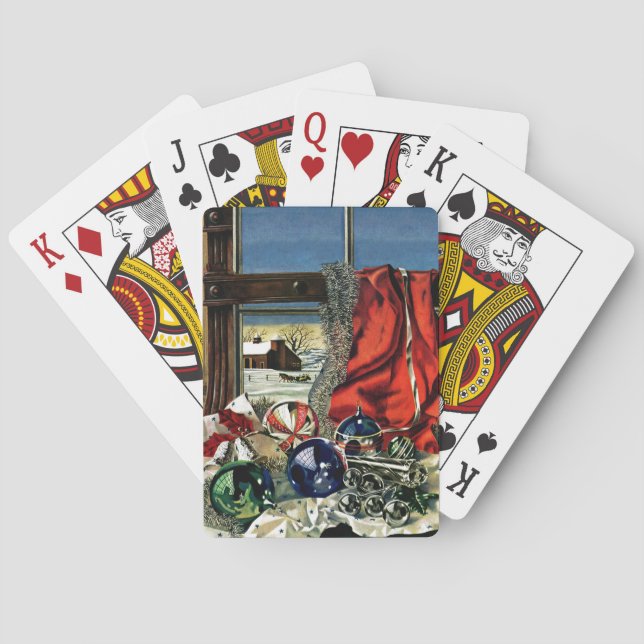 Christmas Ornaments Playing Cards (Back)