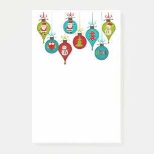Christmas Ornaments Post-it Notes