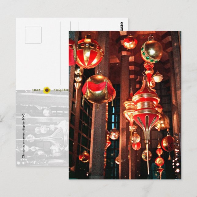 Christmas Ornaments - postcard (Front/Back)
