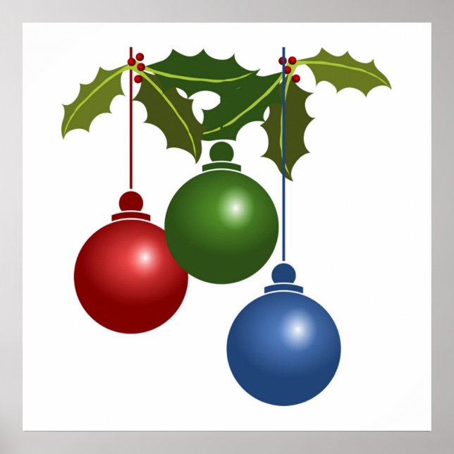 CHRISTMAS ORNAMENTS POSTER (Front)