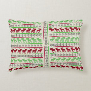 CHRISTMAS ORNAMENTS REINDEER DECORATIVE CUSHION