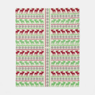 CHRISTMAS ORNAMENTS REINDEER FLEECE BLANKET