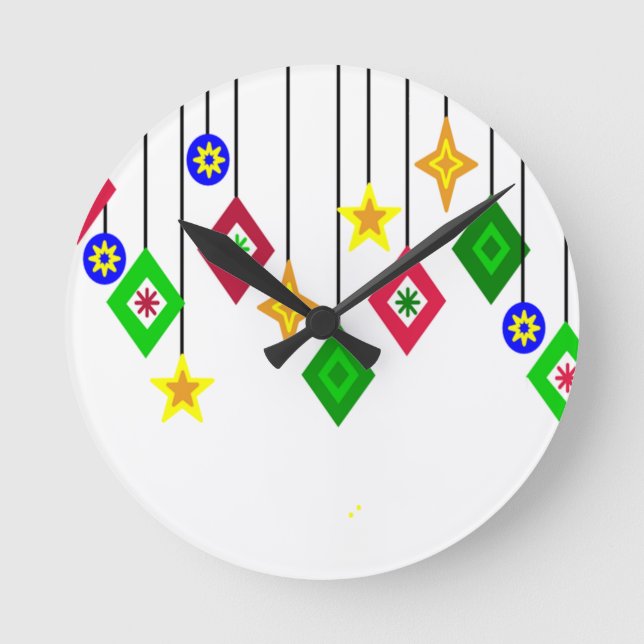 Christmas Ornaments  Round Clock (Front)
