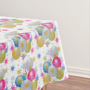 Christmas Ornaments & Snowflakes Tablecloth