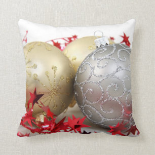 Christmas Ornaments Sparkle Cushion