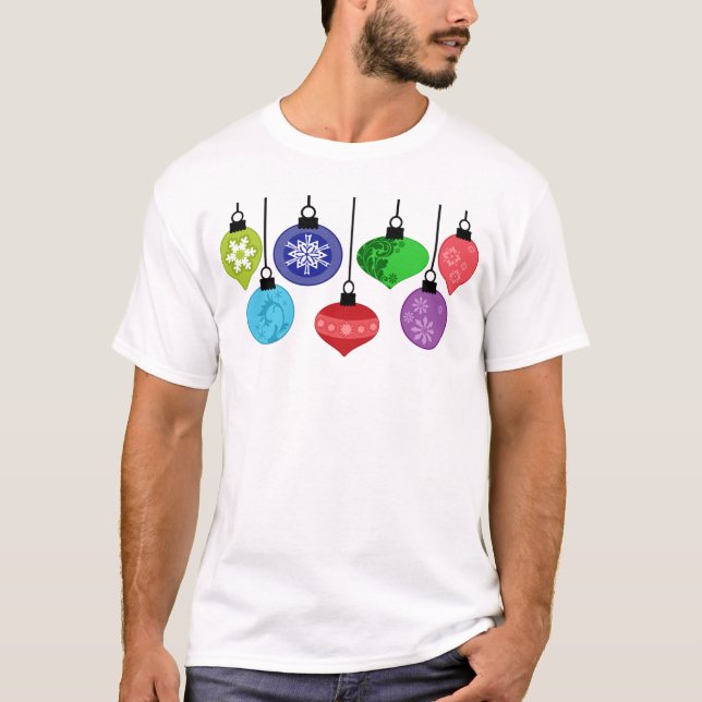 Christmas Ornaments T-Shirt (Front)