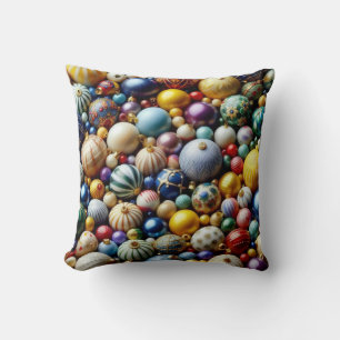 Christmas Ornaments Throw Pillow