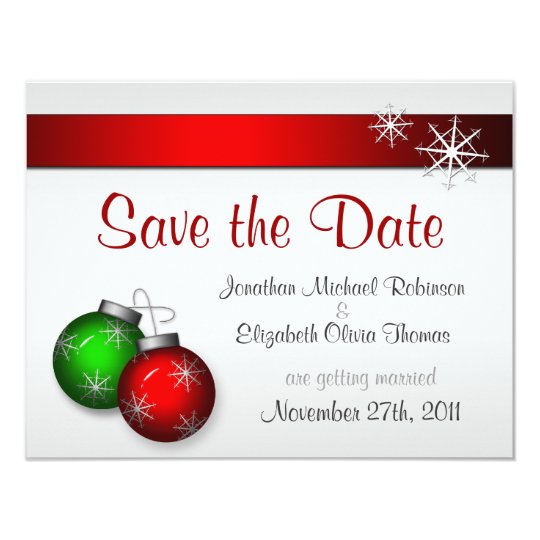 christmas ornaments wedding save the date invitation zazzle co uk