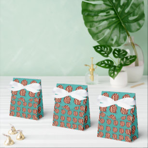 Christmas ornaments with 2 colours favour box