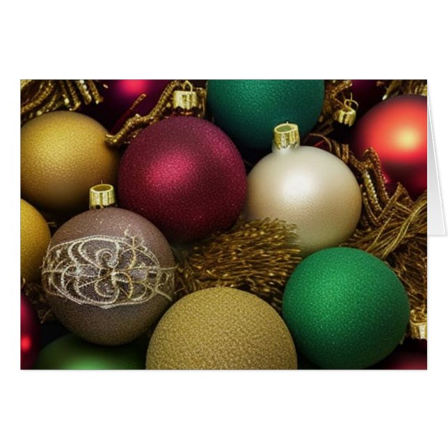 Christmas Ornaments with Embroidery (Front Horizontal)