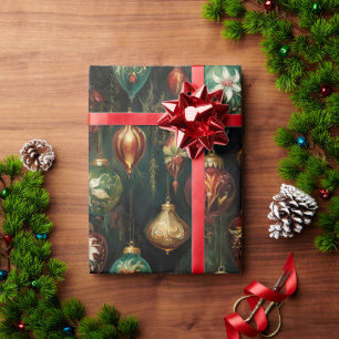 Christmas Ornaments Wrapping Paper