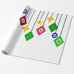Christmas Ornaments Wrapping Paper
